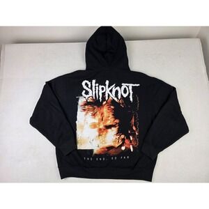 Slipknot The End So Far Hoodie Sweatshirt Music Heavy Metal Band Mens Size‎ L